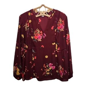 ⭐️Old navy floral top size XL